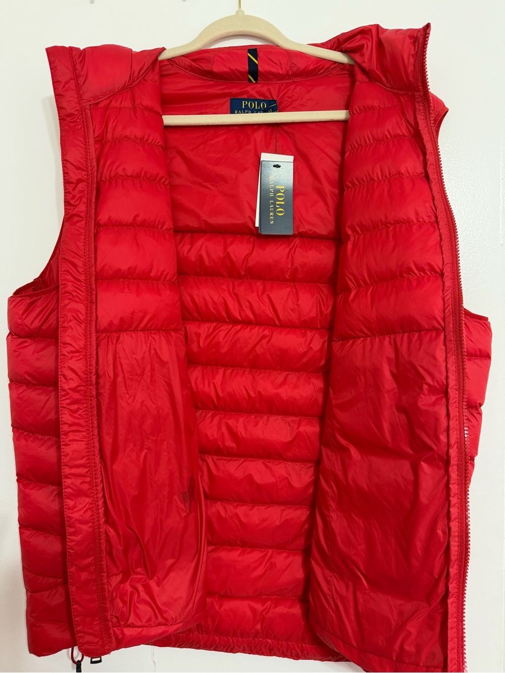 Polo by Ralph Lauren Red Quilted Puffer Vest - Picture 4 of 10